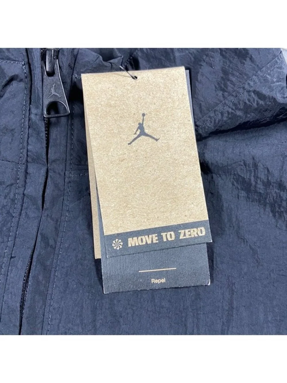 Air Jordan Essential Hybrid Woven Jacket Size Medium Men Black White FN4537-010
